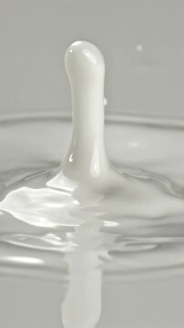 Super slow motion milk splashes . Filmed on a high-speed camera at 1000 fps. High quality FullHD footage