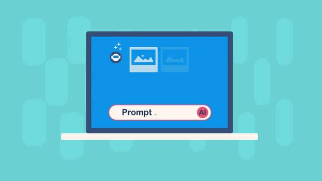 Creative design workflow with structured prompt input framework, AI assistant generates multi version image results. 