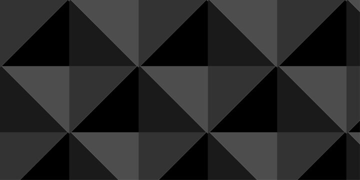 abstract geometric overlap black and gray gradient triangle wallpaper. minimal grid metal cube mosaic tiles paper square repeat wall decoration tech ornament background