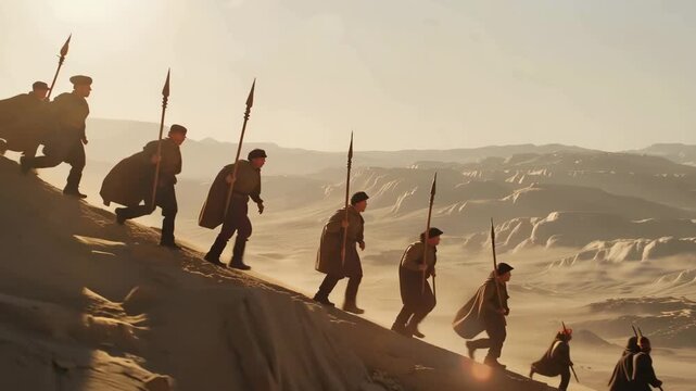 Aramean Forces March Through the Desert to Ambush the Armies of Israel