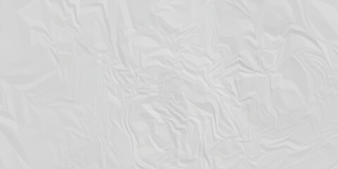 Obraz premium White crumple paper wrinkled texture for background space. Rough white paper. Paper texture, recycled creased paper background.