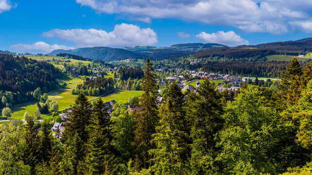 View of Hinterzarten in the Black Forest