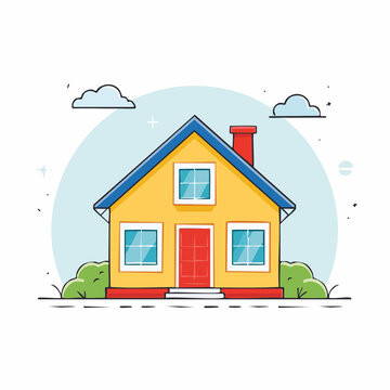 Cartoon House Illustration