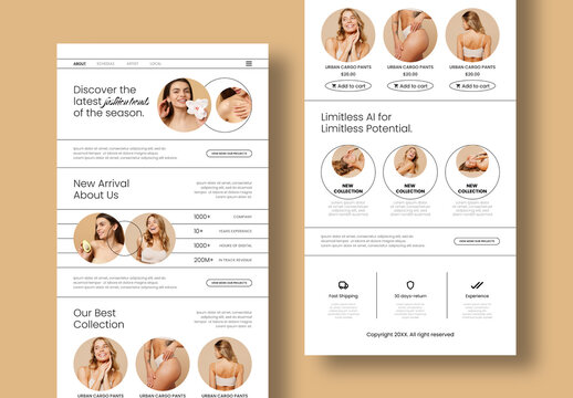 Beauty Fashion Email Newsletter Template