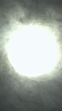 Lantern in white smoke. Filmed on a high-speed camera at 1000 fps. High quality FullHD footage