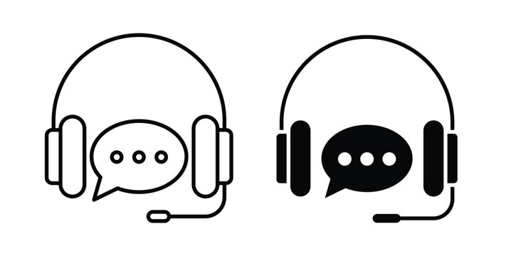 Support service headset icon