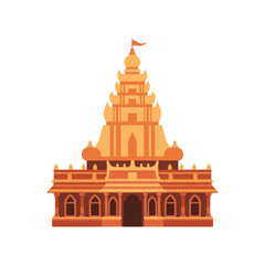 Obraz premium Hindu Temple Architecture Design Element.