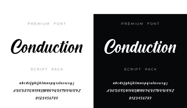 Conduction Script Font Pack for Premium Typography Design