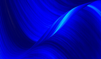 Obraz premium Blue abstract background with 3D wave effect resembling premium blue silk texture