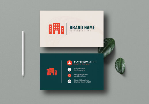 Modern Corporate Business Card Template Layout