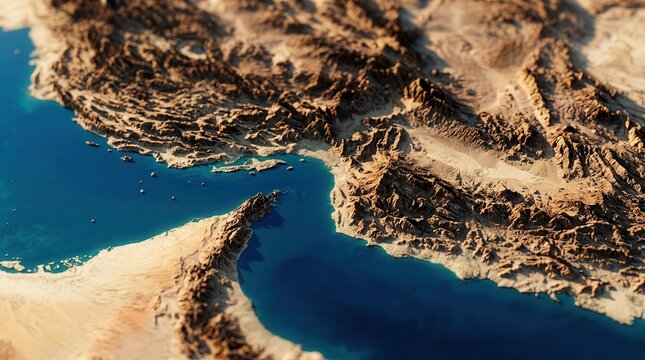 Epic blockbuster film poster exploring the navigational challenges in the Strait of Hormuz.