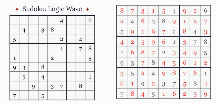 Sudoku puzzle, brain training, logic challenge, grid layout