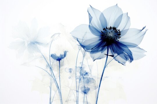 Blue flower graphics nature petal.