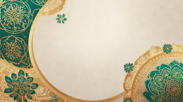 88.Elegant Thai traditional background inspired by Songkran water festival, classic patterns, festive mood, clean space for event text