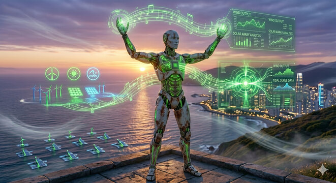 Humanoid Managing Renewable Smart Energy Grid