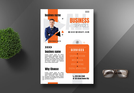 All In One Business Services Flyer Design
