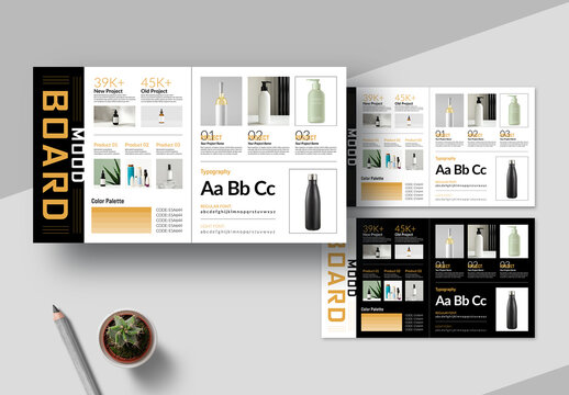 Creative Mood Board Template Layout