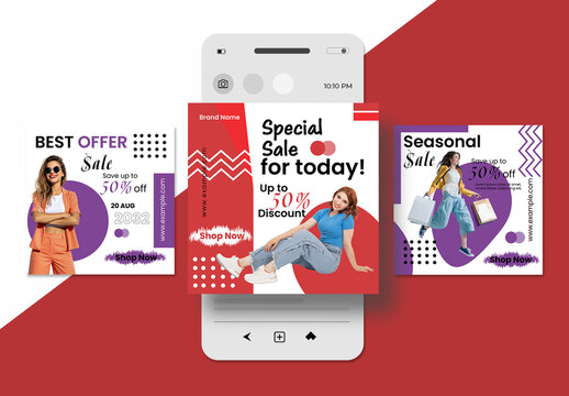 Fashion Editorial Social Media Post Template