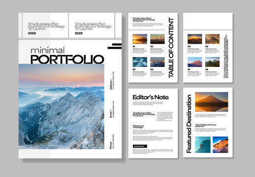 Modern Minimal Portfolio Magazine Template