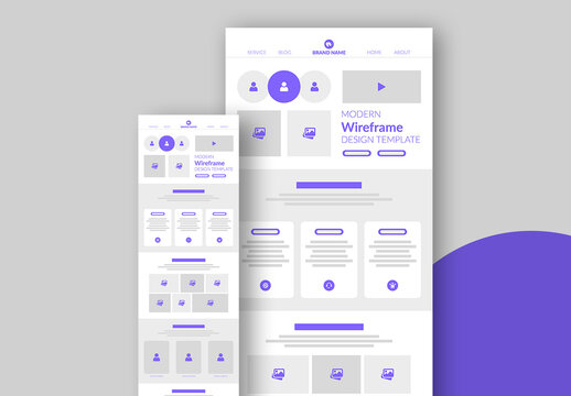 Wireframe Template Layout