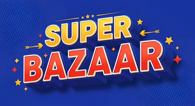 Big Super Bazaar Sale Discount Flyer