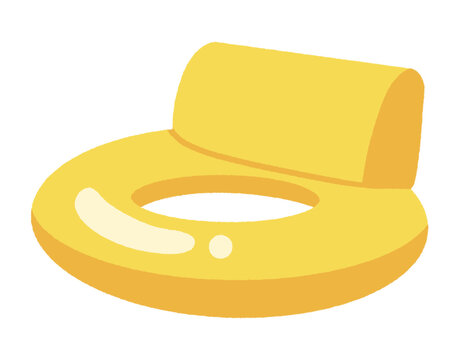 yellow pool float