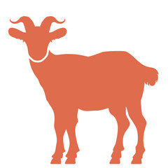 Fototapeta premium Illustration of an Eid Al Adha Celebration goat