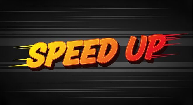 Fast Speed Up Motion Effect Background