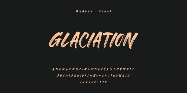 Glaciation Modern Brush Font