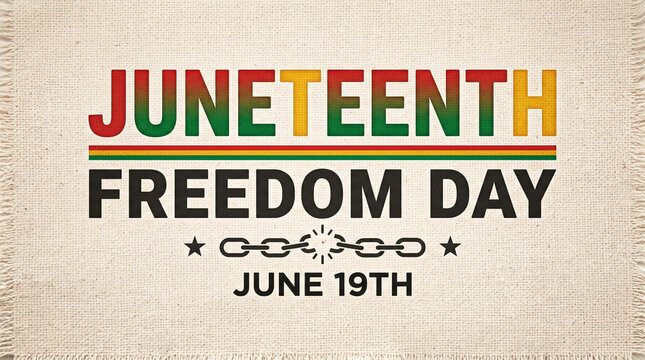 Colorful Juneteenth Freedom Day Banner Design for Black History Celebration Event