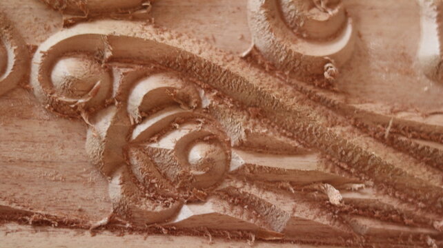 Computer Controlled CNC Machine Advanced Wood Design Precision Manufacturing Technology