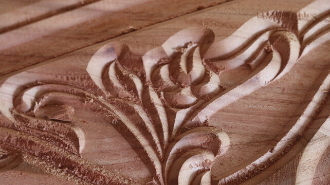 Computer Controlled CNC Machine Advanced Wood Design Precision Manufacturing Technology