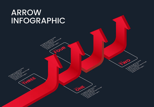 Arrow Growth Infographic Template