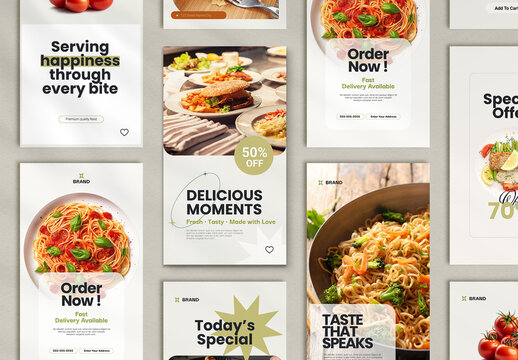 Healthy Food Social Media Story Layout