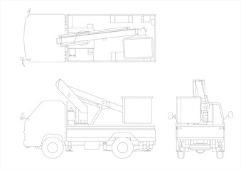 A telescopic boom truck is a heavy-duty vehicle that is extremely useful for working at heights © R36 SE