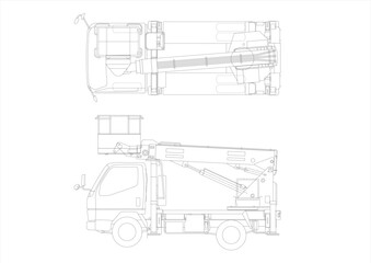 A telescopic boom truck is a heavy-duty vehicle that is extremely useful for working at heights © R36 SE