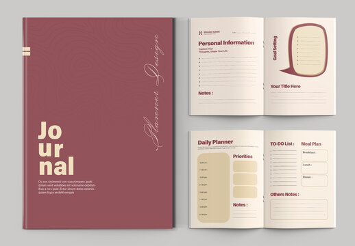 Productivity Journal Planner Template