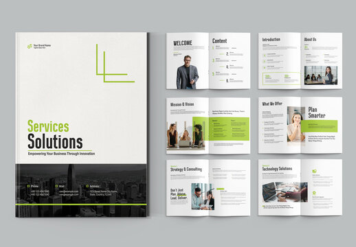 Services Solutions Business Brochure Template
