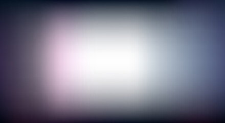 Naklejka premium Minimalist soft white light glow on dark purple and blue gradient background