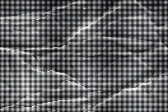 A detailed close-up view of crumpled fabric texture on a surface
