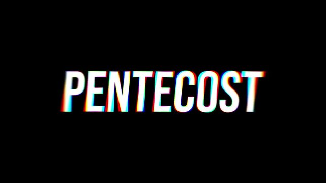 Pentecost Text Animation with Holy Spirit Fire and Bible Verse