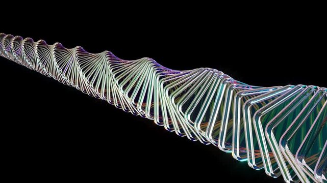 Glass boxes transparent DNA science bg able to loop endless 4k