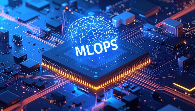 Machine Learning Operations Concept - MLOps - The Application of DevOps Practices to Machine Learning Workloads - 3D Illustration