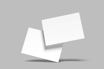 Fototapeta premium A6 Postcard Blank Mockup