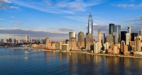 New York City skyline with skyscrapers and Manhattan waterfront view. © Volodymyr