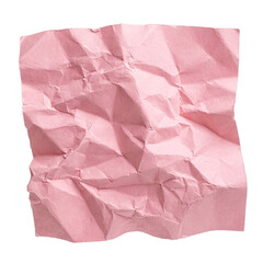 Obraz premium Isolated creased pink paper piece element