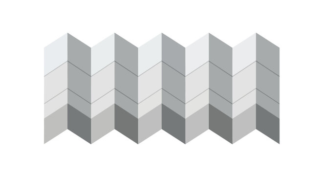 Abstract geometric zigzag pattern with gradient shading details.