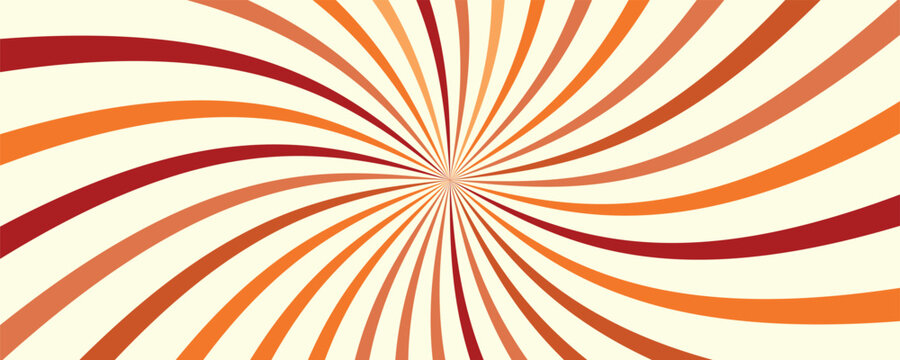 Hypnotic Orange Spiral Vortex Background. Abstract orange background