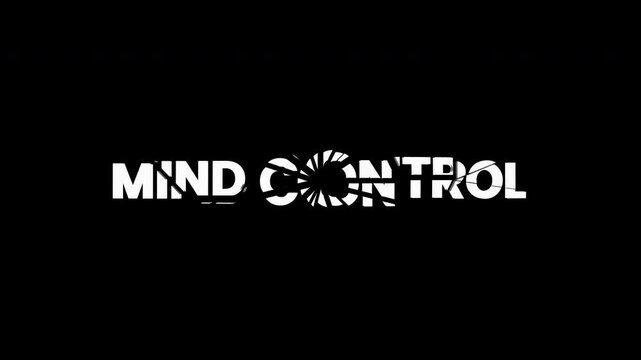 Mind Control Shatter Fragment Break Text Alpha Channel 4K Video