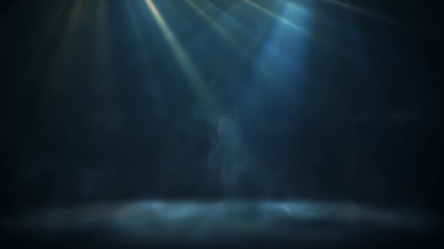Elegant Blue Orange Spotlight Motion Graphic